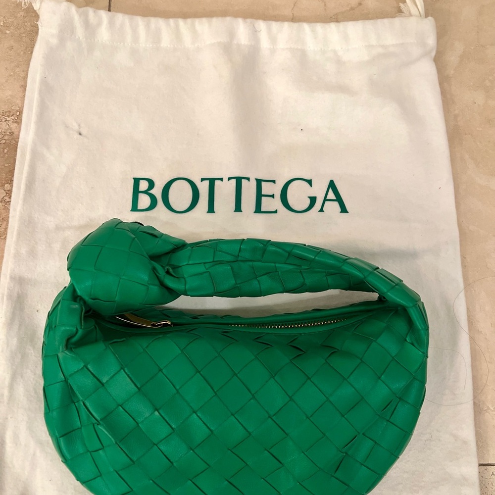 Bottega Veneta Green Quilted Leather Shoulder Bag NWOT